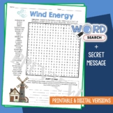 Wind Energy Word Search Puzzle Vocabulary Activity STEM Re