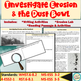 Wind Erosion Worksheets Lab and Dust Bowl Article and Activities
