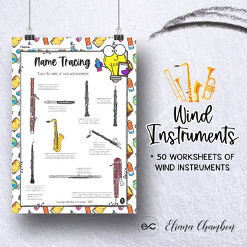 Preview of Wind Instruments Worksheets - Families and Subgroups of Wind Instruments