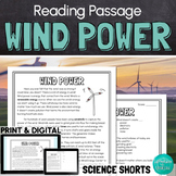Wind Power Reading Comprehension Passage PRINT and DIGITAL