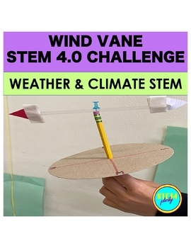 Preview of Wind Vane Earth's Systems & Patterns Wind Speed and Direction STEM 4.0 Challenge