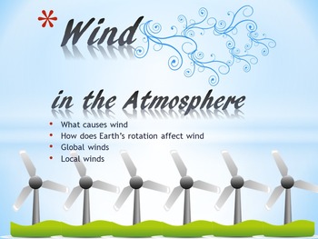 Preview of Wind in the Atmosphere (Powerpoint, Interactive Notebook & STEM Lab)