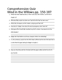 Wind in the Willows Comprehension Quiz ch. 10-12