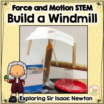 Preview of Windmill STEM: Explore Sir Isaac Newton with Infographic Reading Support