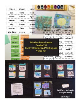 Preview of Window Poem Lesson: Reading and Writing Poetry and Creating Poetart!