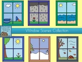 Window Scene Clip Art Collection {Personal & Commercial Use}