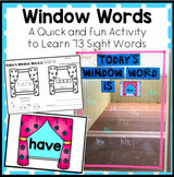 Window Words a Fast and Fun Sight Word Activity