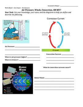 Preview of Winds and Convection: Explain the Diagram