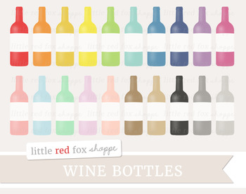 wine bottle labels clip art