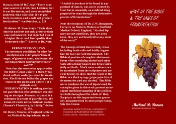 Preview of Wine in the Bible & the laws of fermentation