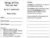 Wings of Fire II - The Lost Heir, High Interest Book Study