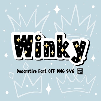 Preview of Winky OTF PNG SVG