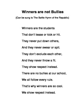 Preview of Winners are Not Bullies