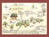 Winnie the Pooh Map of 100 Acre Wood Original 1926 Edition