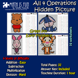 Winnie-the-Pooh - Mystery Picture - 4 operations - Four le