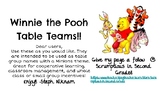 Winnie the Pooh Table Teams