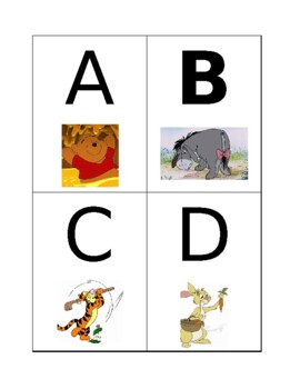 Preview of Winnie the Pooh alphabet