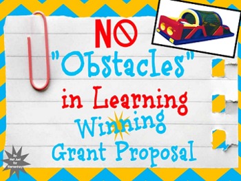 Preview of Winning Grant Proposal: Cross-Curricular Obstacle Course worth $2,633!!