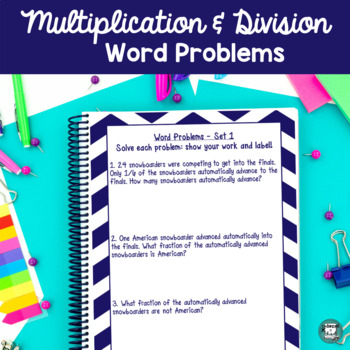 Preview of Multiplication and Division Word Problems