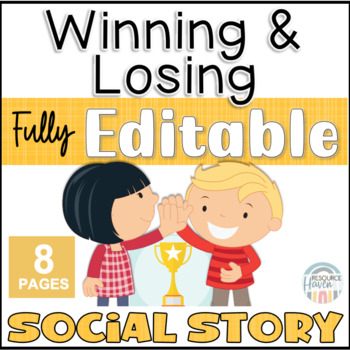 Preview of Winning and Losing EDITABLE Social Story
