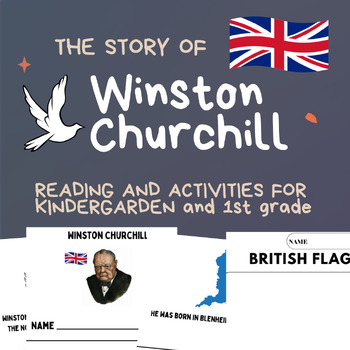 Preview of Winston Churchill: A Kindergarten and 1st grade Story and Worksheet