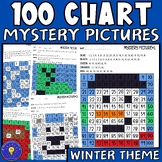 Winter 100s Chart Mystery Picture | Color By Number - Math
