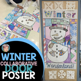 Winter Snowman Collaborative Poster Door Decoration | A Gr
