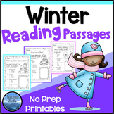 Winter Activities: Winter Reading Comprehension Passages a