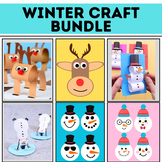 Winter 2D & 3D Crafts |22 Snowman & Deer & Elf Craft Decem