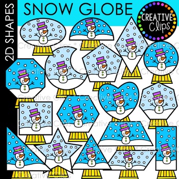 Winter 2D Shapes Clipart Bundle {Winter Clipart} | TPT