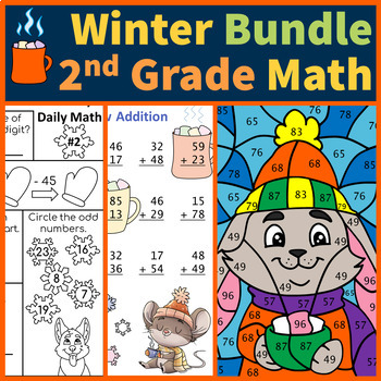 Preview of Winter 2nd Grade Math | Bundle