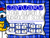 January 3 Digit Addition and Subtraction Scoot