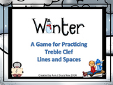 Winter - A Game to Practice Treble Clef Notation
