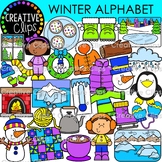 Winter A-Z Clipart for Winter Vocabulary {Winter Alphabet 