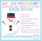 Winter AAC Core Vocabulary Activities  | AAC Language | Li