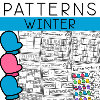 january winter ab aab abb abc patterns worksheets packet