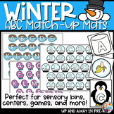Winter Sensory Bins Letter Matching Uppercase and Lowercas