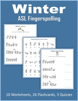 Preview of Winter - ASL Fingerspelling (Sign Language)