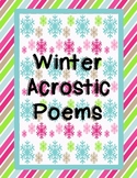 Winter Acrostic Poems {Freebie!}