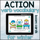Winter Action Verb Vocabulary | BOOM CARDS™