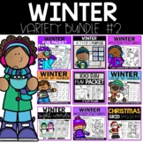 Winter Activities - 1st and 2nd Grade Math and ELA Bundle 