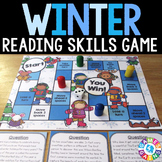 Winter ELA Reading Comprehension Activities Game with Pass