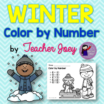 Winter Coloring by Teacher Joey | Teachers Pay Teachers