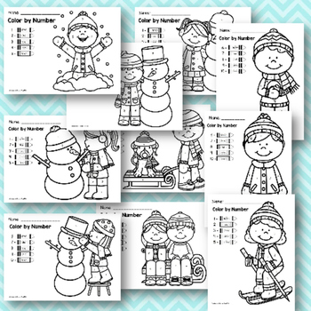 Winter Coloring by Teacher Joey | Teachers Pay Teachers