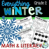 Winter Activities 2nd Grade Including Math & Literacy NO P