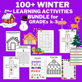 Winter Activities Bundle for Grades K-3