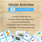 Winter Activities Bundle for Preschool and Montessori