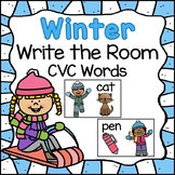 Winter Activities CVC Words Read & Write the Room