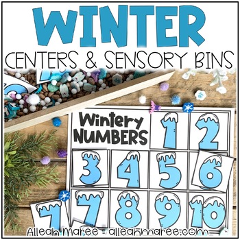 Preview of Winter Activities, Centers, & Sensory Bins for Toddlers & Preschoolers