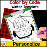 Winter Color by Code Activities | Kindergarten and 1st Grade